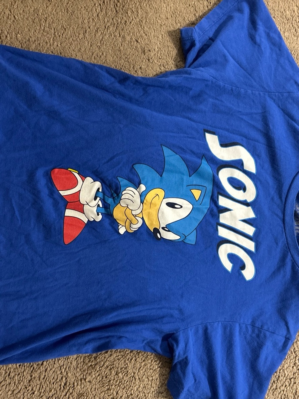 Sonic Graphic Tee in Royal Blue - Kids Short Sleeve